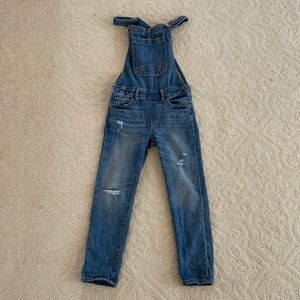 Girls gap denim overalls